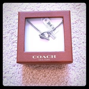 Coach Signature C Toggle Necklace